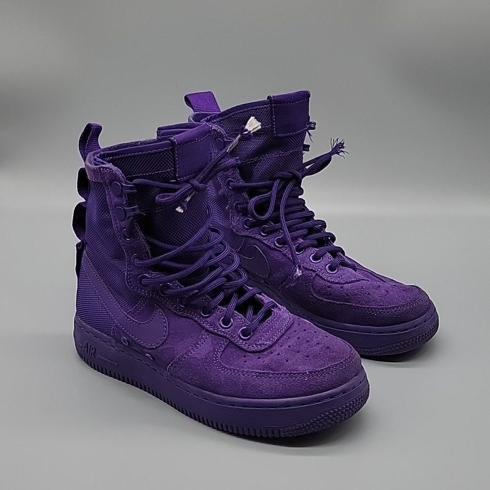 Nike SF Air Force 1 High Court Purple Youth Shoes Shoes Size 4 884024-500
